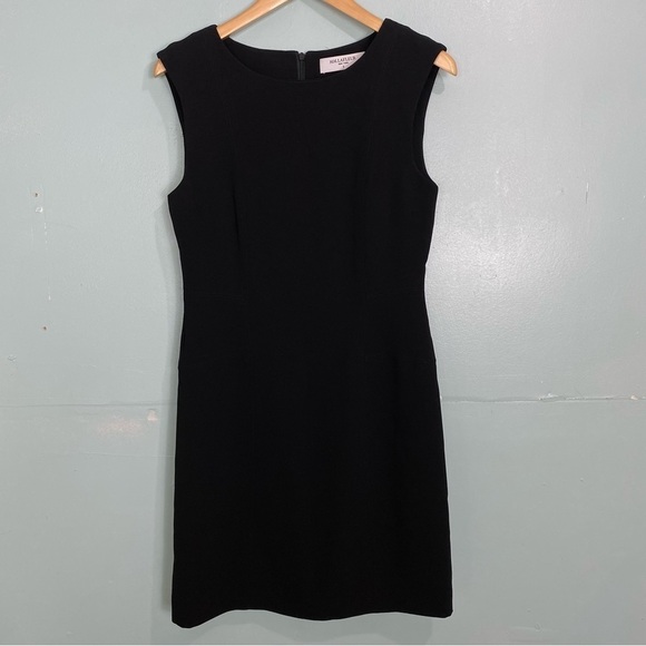 MM Lafleur The Giovanna Dress Black Office Work Sleeveless Mini Sz 6 - Picture 1 of 8